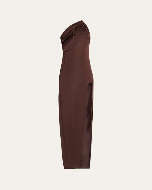 Athena One-Shoulder Arrowhead Dress